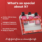 The Love Co. Japanese Cherry Blossom Bath And Body Care Gift Set Box Kit