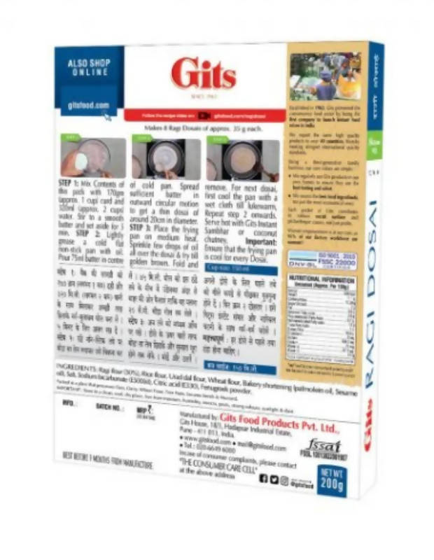 Gits Brown Ragi Dosai Wholesome Mix