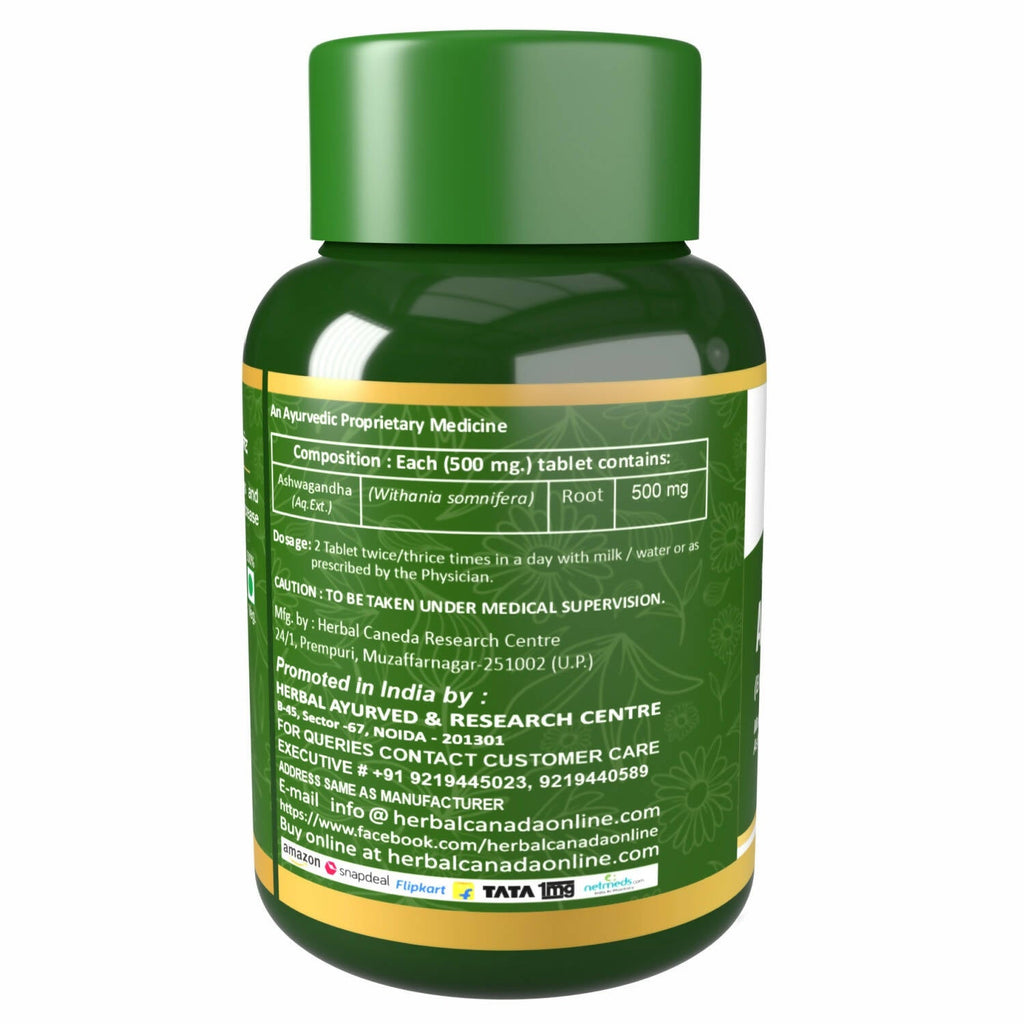 Herbal Canada Ashwagandha Extract Tablets - Distacart