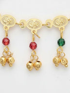 NVR Women Gold Plated Multicolour Minimal chain - Distacart
