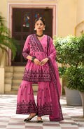 Anaita Rani Pink Chinon Readymade Sharara Suit with Embroidery Work - Distacart