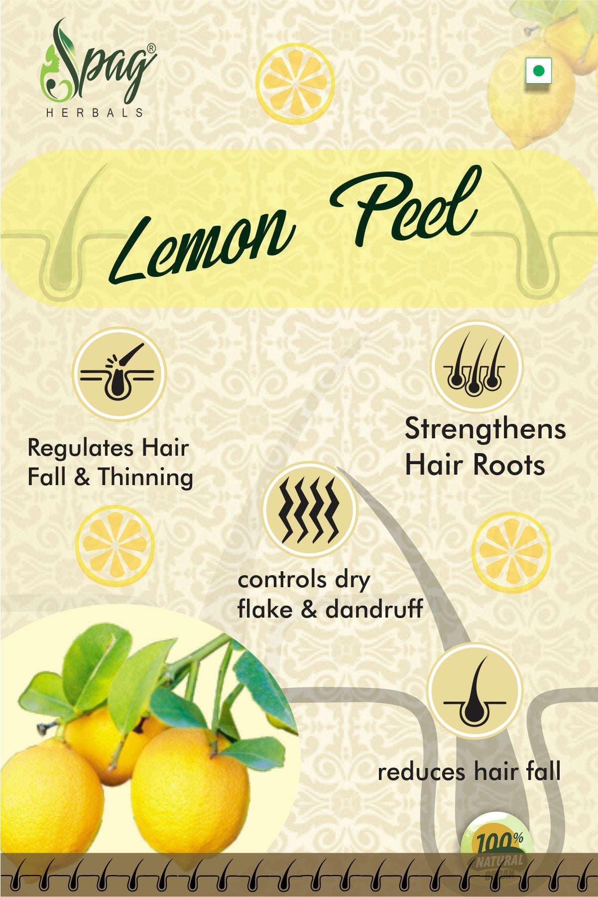 Spag Herbals Premium Lemon Peel Powder