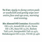 Biotique Advanced Ayurveda Bio Almond Oil Soothing Face And Eye Makeup Cleanser - Distacart