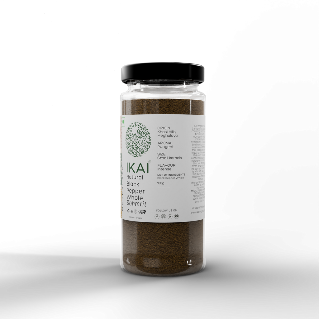 3 - Whole Natural Black Pepper - 100g