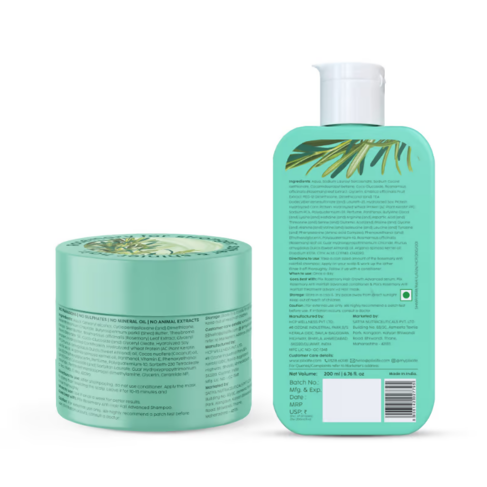 PLIX The Plant Fix Rosemary Anti Hairfall Shampoo & Hair Mask