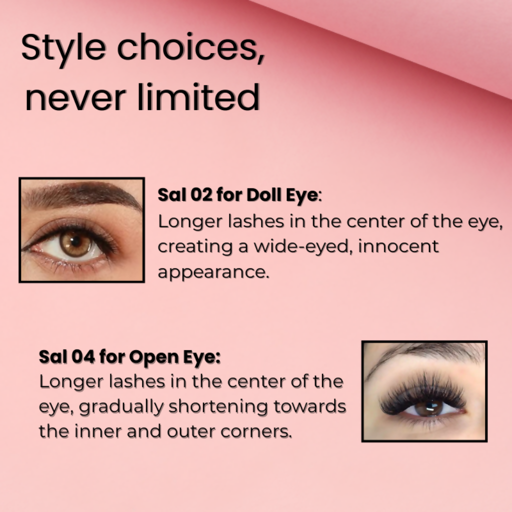 BOBI Self Adhesive Eyelashes SA02 Doll Eye – Soft Center Volume