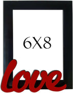 Art Street - Love Table Photo Frame Red & Black For Valentine's Day Gift