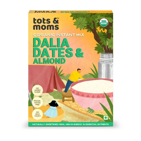 Tots and Moms Organic Dalia Dates & Almonds Instant Mix