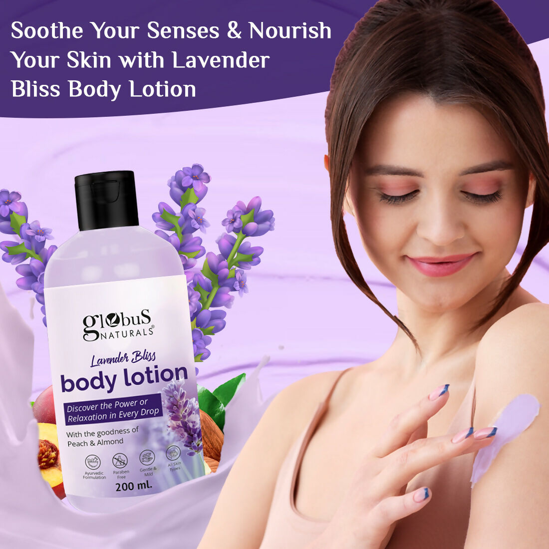 Globus Naturals Lavender Bliss Body Lotion - Distacart