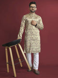 Anaita Multicolour Printed Pure Silk Straight Kurta
