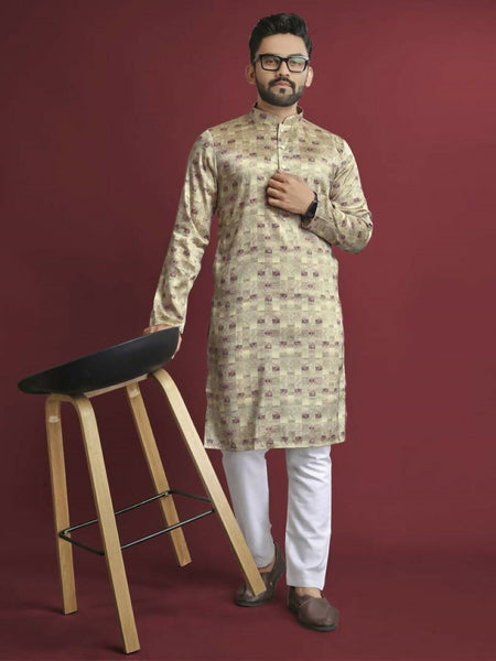 Anaita Multicolour Printed Pure Silk Straight Kurta