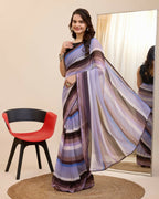 Multi Georgette Designer Printed Ready To Wear Saree - Ibiza