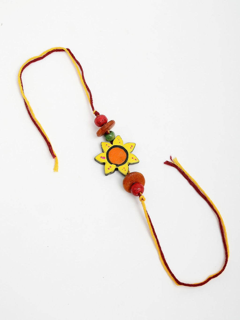 NVR Women & Men Set of 2 Multicolor Sea Shell Handcrafted Bhaiya Bhabhi Rakhi With Roli Chawal - Distacart