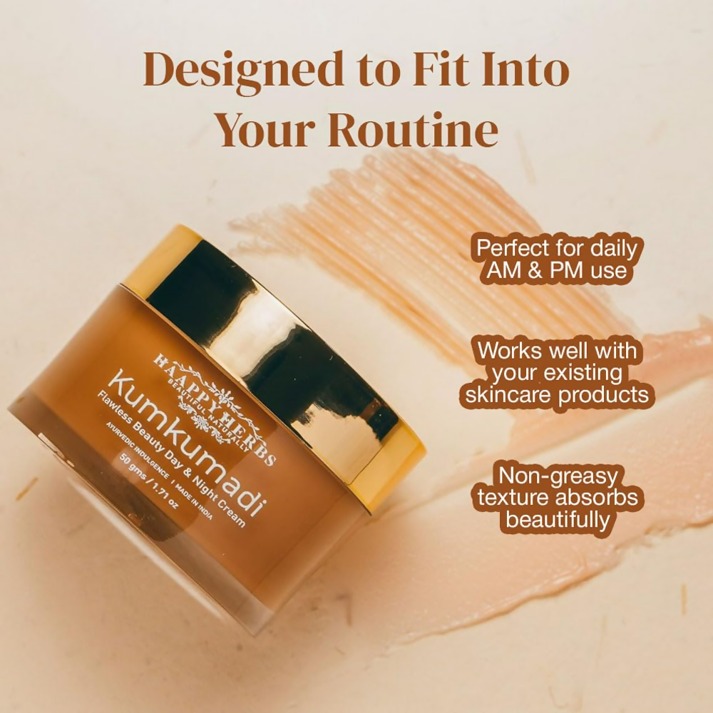 Haappyherbs Kumkumadi Flawless Beauty Day & Night Cream - Distacart