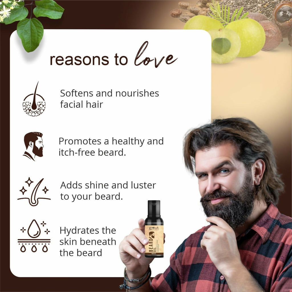 Globus Naturals Ayurvedic Beard Oil - Distacart