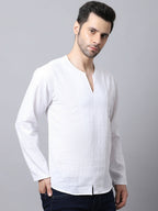 Even Apparels White Pure Cotton Embroided Kurta - Distacart