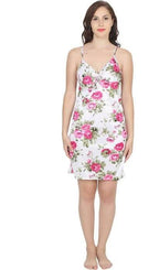 Ruhani HLSC Floral Printed Short Nighty Fits Bust (Ruhani-NT-06-FS)