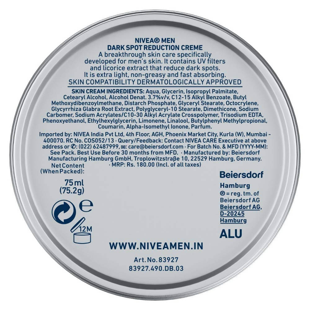 Nivea Men Dark Spot Reduction Crème