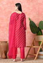 Joban Fashion Rani Premium Pure Viscose Print Dola With Handwork Kurta Set