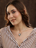 Beaded Kundan Necklace - Ruby Raang