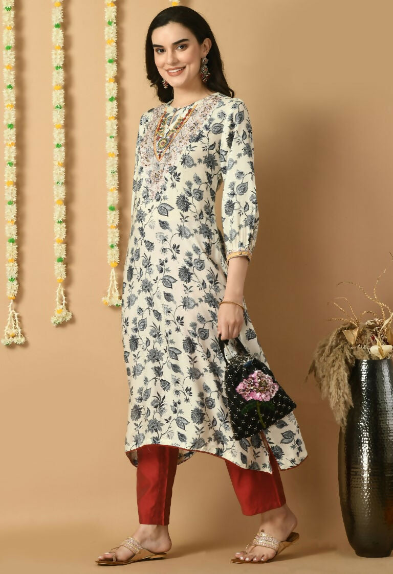 Joban Fashion White Maslin Kurta Set