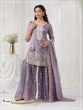 Anaita Lavender Gold Crush Stitched suit with heavy embroidery work - Distacart