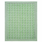 Hand Block Printed Jaipuri Double 90x108 Inches Bedsheet/Bedspread with 2 Pillow Covers