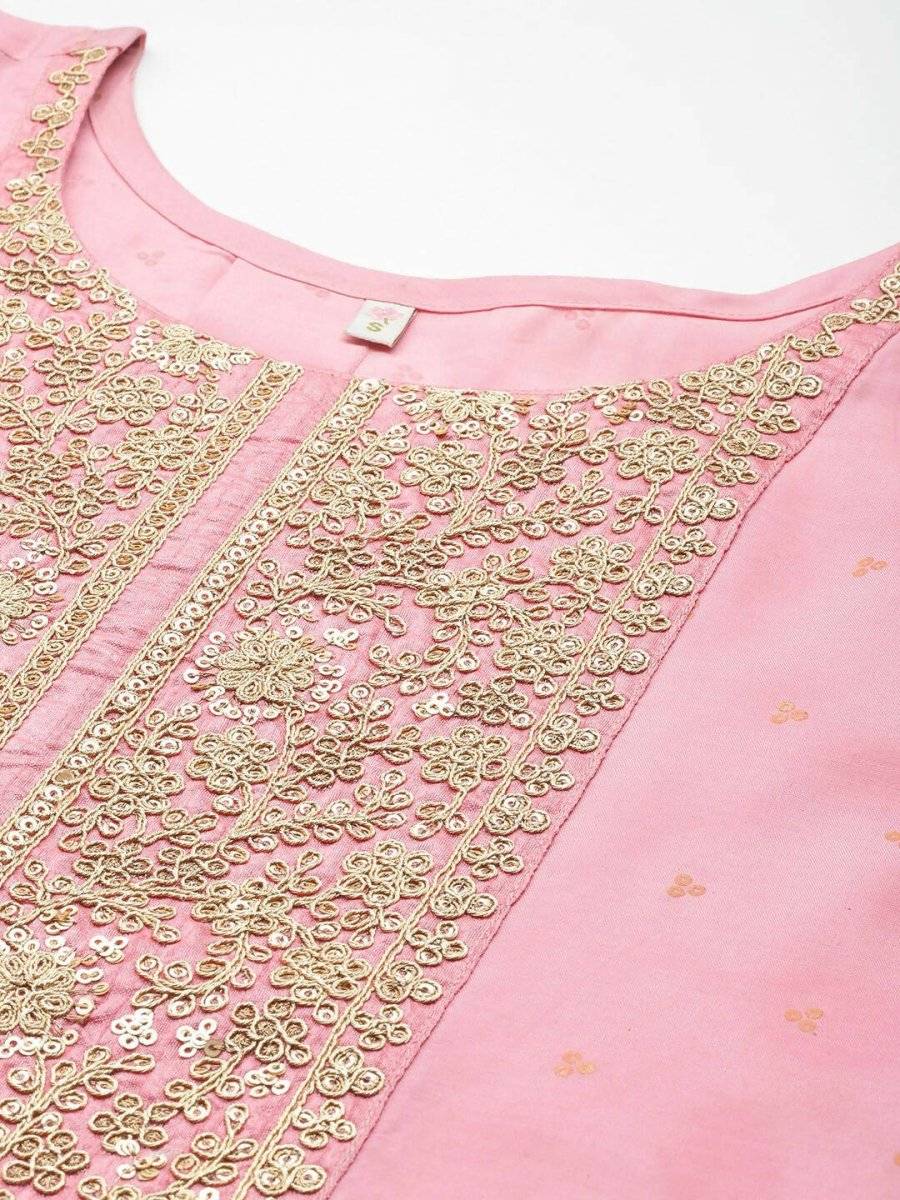 Ahalyaa Pink Printed Tunic - Pink Color