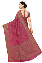 Mimosa Women's Pink Patola Art Silk Saree - Distacart