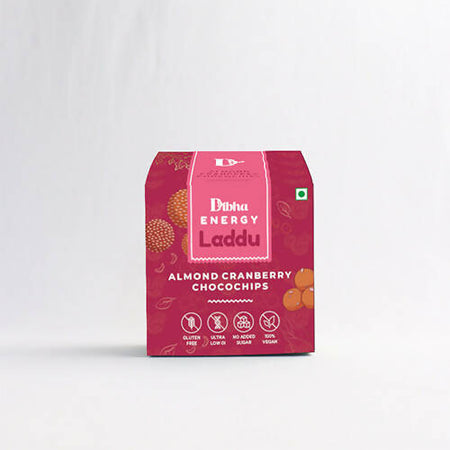 Dibha Almond Cranberry Choco Chips Laddu (Gluten-Free, Vegan, No Added Sugar)