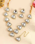 VOJ Women Silver Color stainless steel Jewellery Set - Distacart