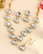 VOJ Women Silver Color stainless steel Jewellery Set - Distacart