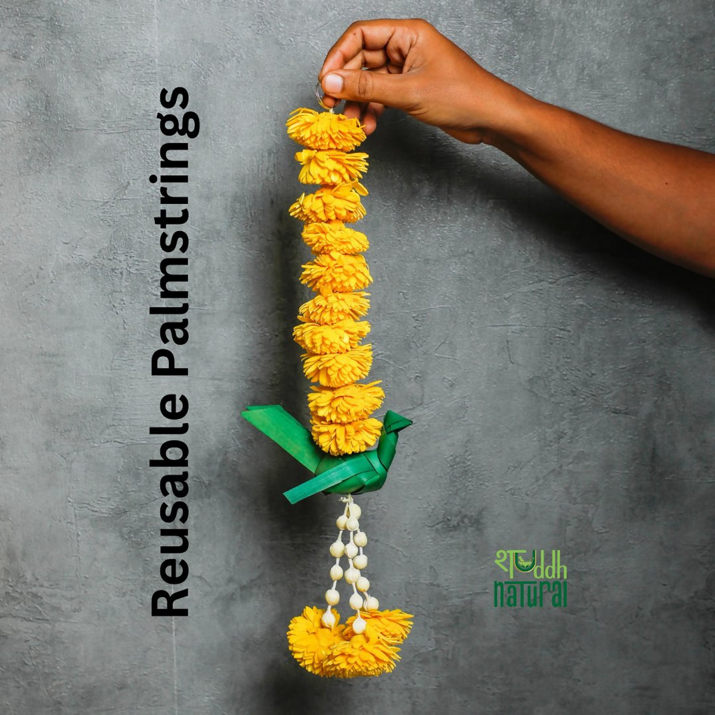 Shuddh Natural Hand Made Palm Leaf Parrot Bandhanwar - Distacart