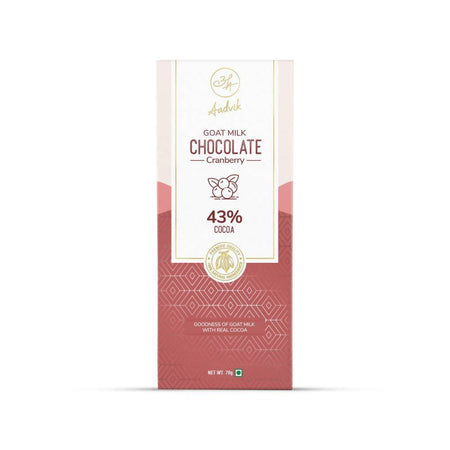 Aadvik Goat Milk Chocolate - Cranberry