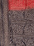 Kalamandir Ethnic Motifs Red Silk Blend Saree