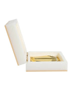 Golden Peacock White 24 Ct Gold Polished White SaiBaba Wood Prayer Box