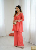 Teeya Creation Fenta Heavy Chinnon Silk Embroidery Work Plazo pair - Distacart