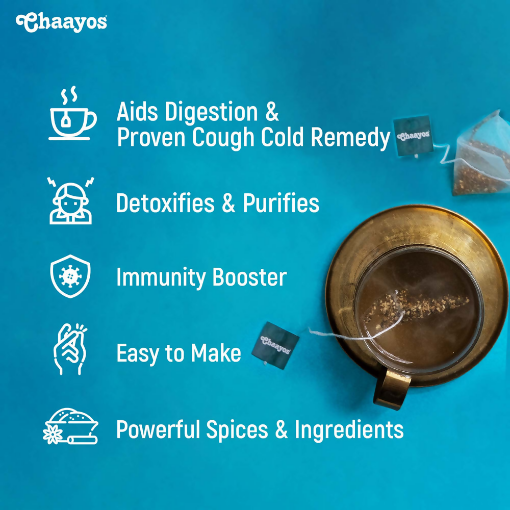 Chaayos Detox Kahwa Green Tea Bags - Distacart