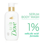 Dove Glow Recharge Exfoliating & Acne Clear Serum Body Wash Combo
