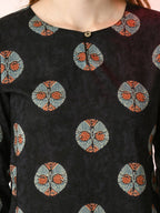 Myshka Women's Black Printed Top