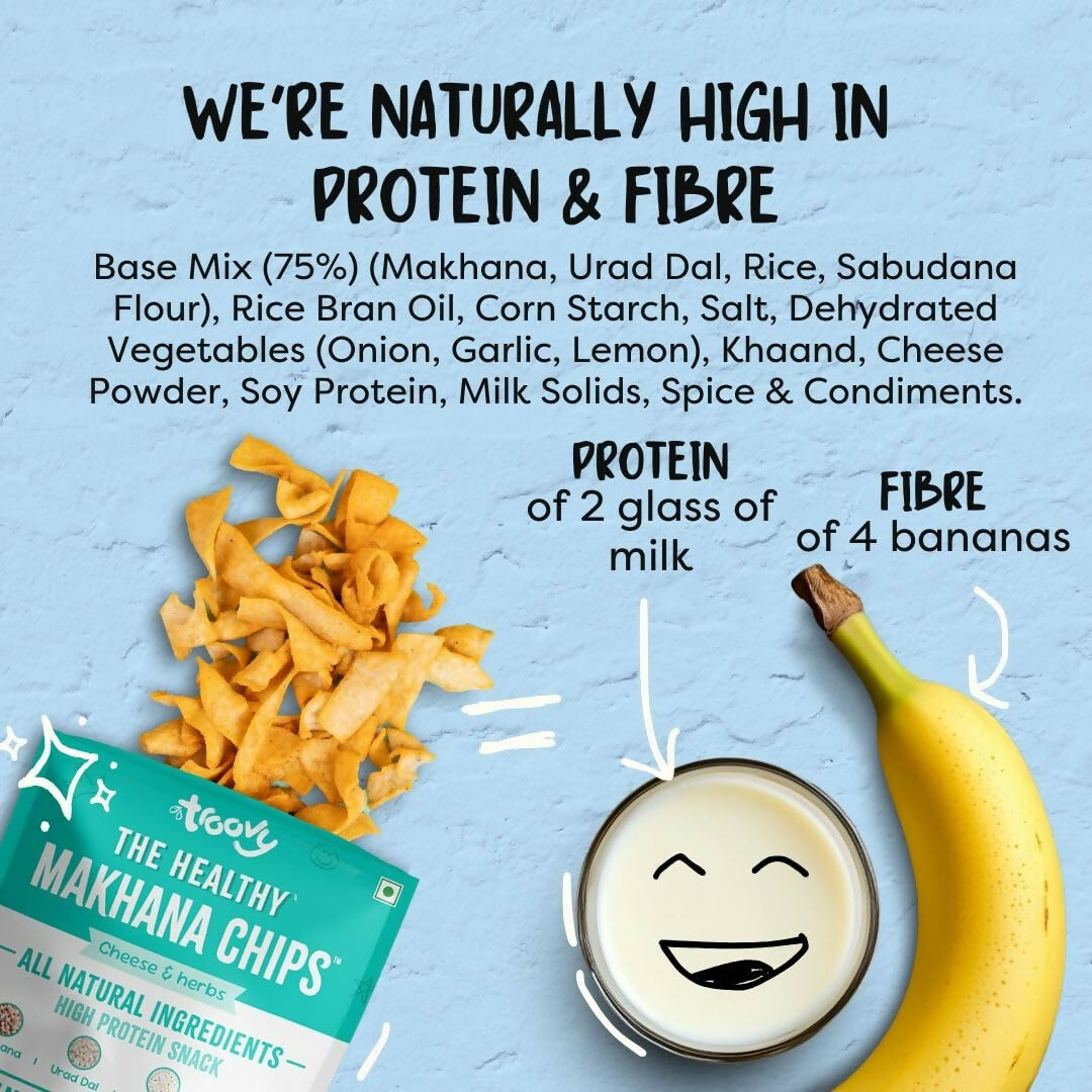 Troovy Makhana Chips Tasty & High Protein Snacks - Distacart