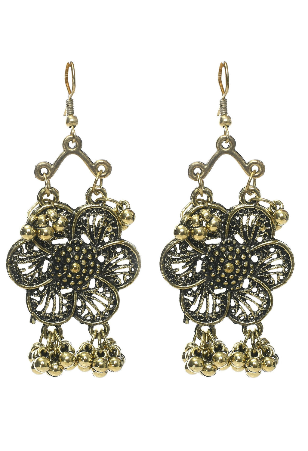 Mominos Fashion Johar Kamal Golden-Plated Brass Finish Floral Desgin Choker For Women - Distacart
