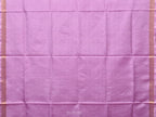 Lavender Uppada Silk Handloom Saree with Birds and Floral Pallu Design - Global Threads