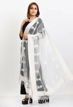Mominos Fashion Moeza Women's Orgenza All Over Chikan Work White Dupatta - Distacart