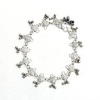Mominos Fashion Kamal Johar Oxidised Silver Adjustable Anklets
