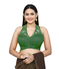 Joban Fashion Women's Green Embroidered Stitched Blouse - Distacart