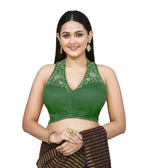 Joban Fashion Women's Green Embroidered Stitched Blouse - Distacart
