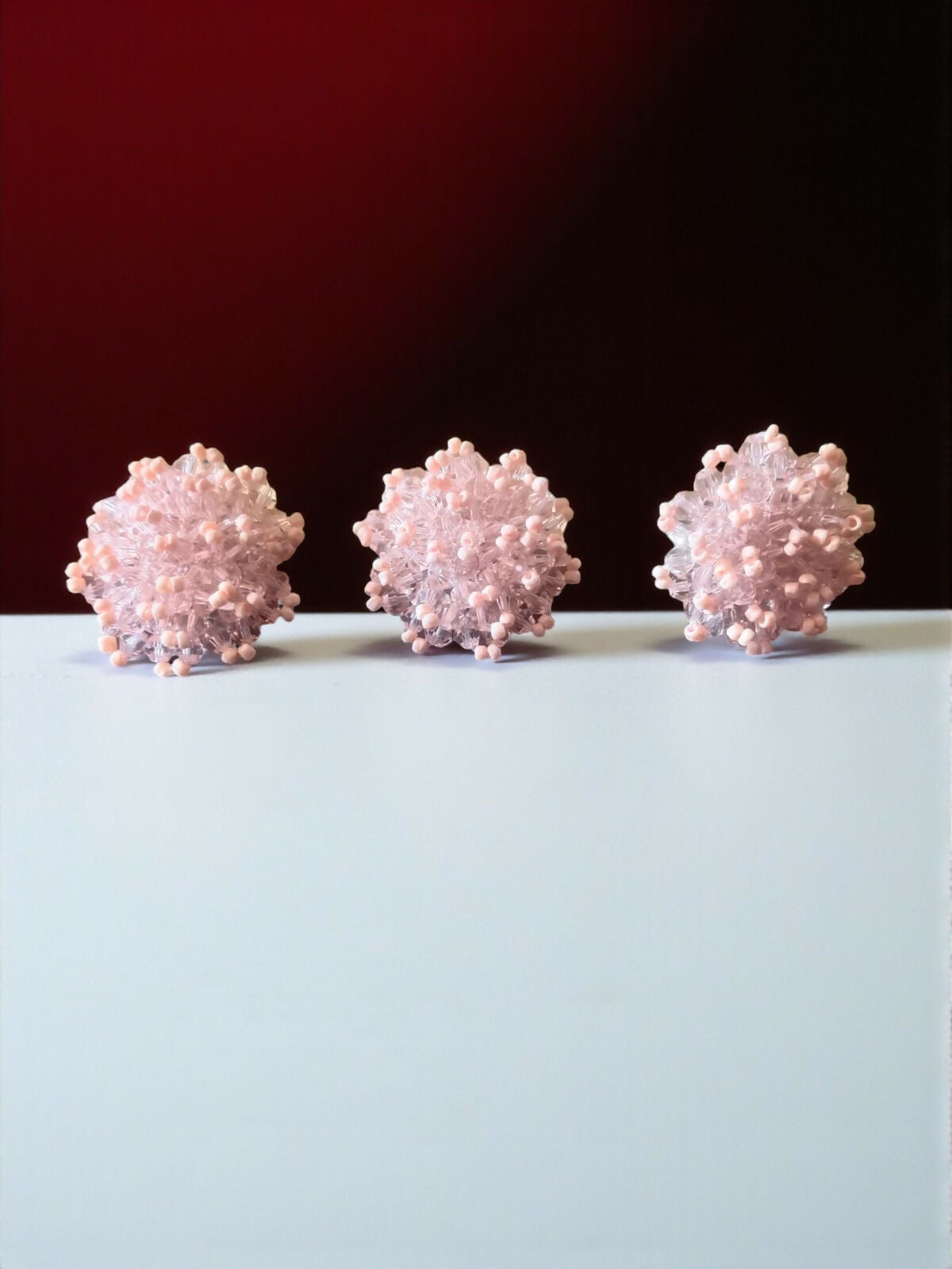 Inhanns Rangmani Crystal Duo – Adjustable Ring + Statement Earrings Set - Baby Pink - Distacart
