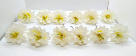 White Flower Hair Brooches
