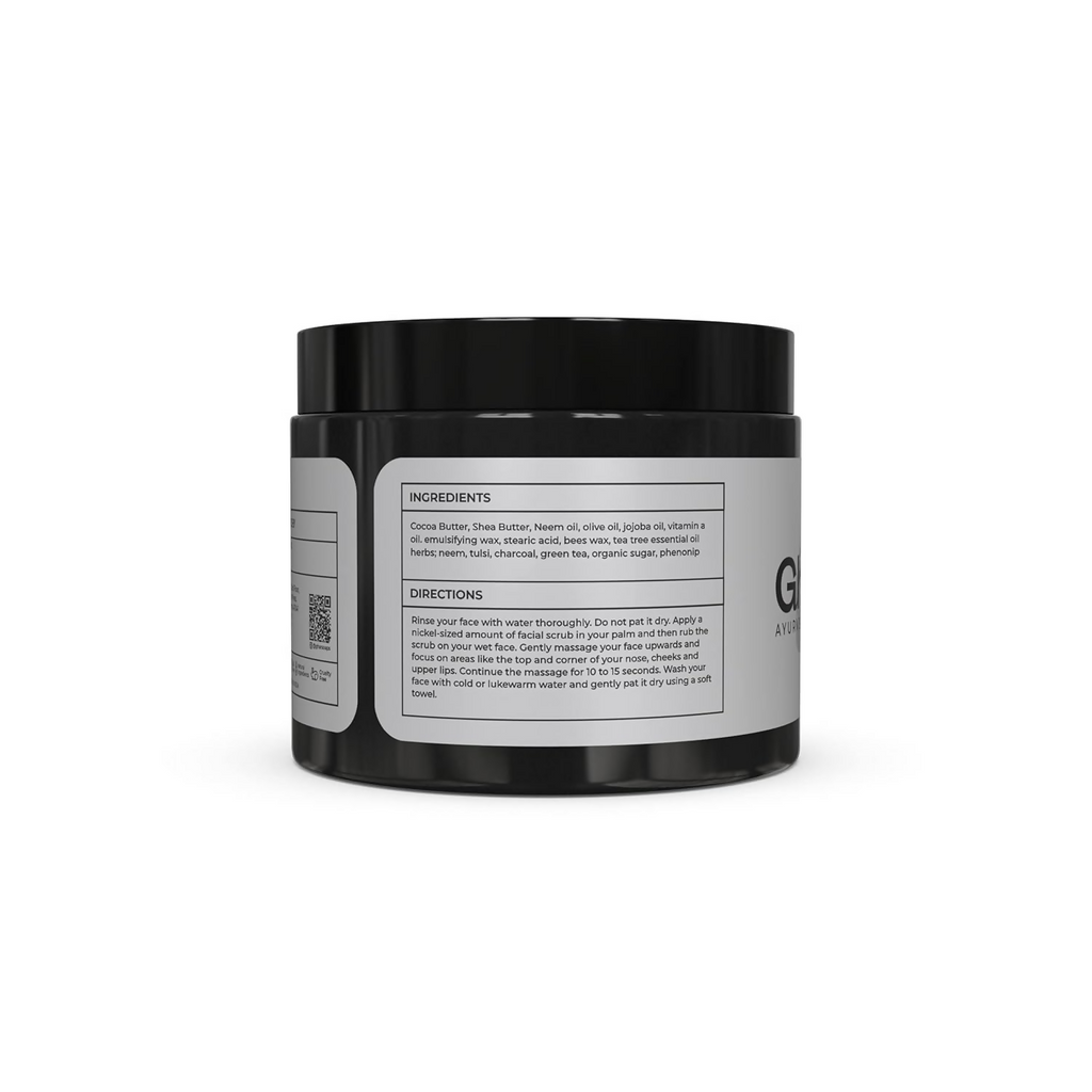 Ghar Soaps Charcoal Scrub for Face & Body Blackhead Remover